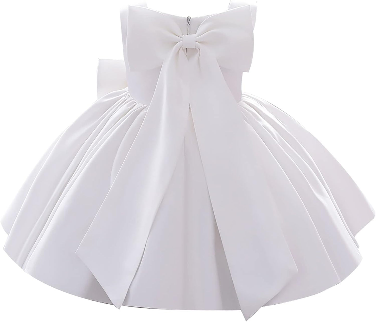 Girl Flower Dress Sleeveless Flower Princess Wedding Dress for Toddler and Baby Girl