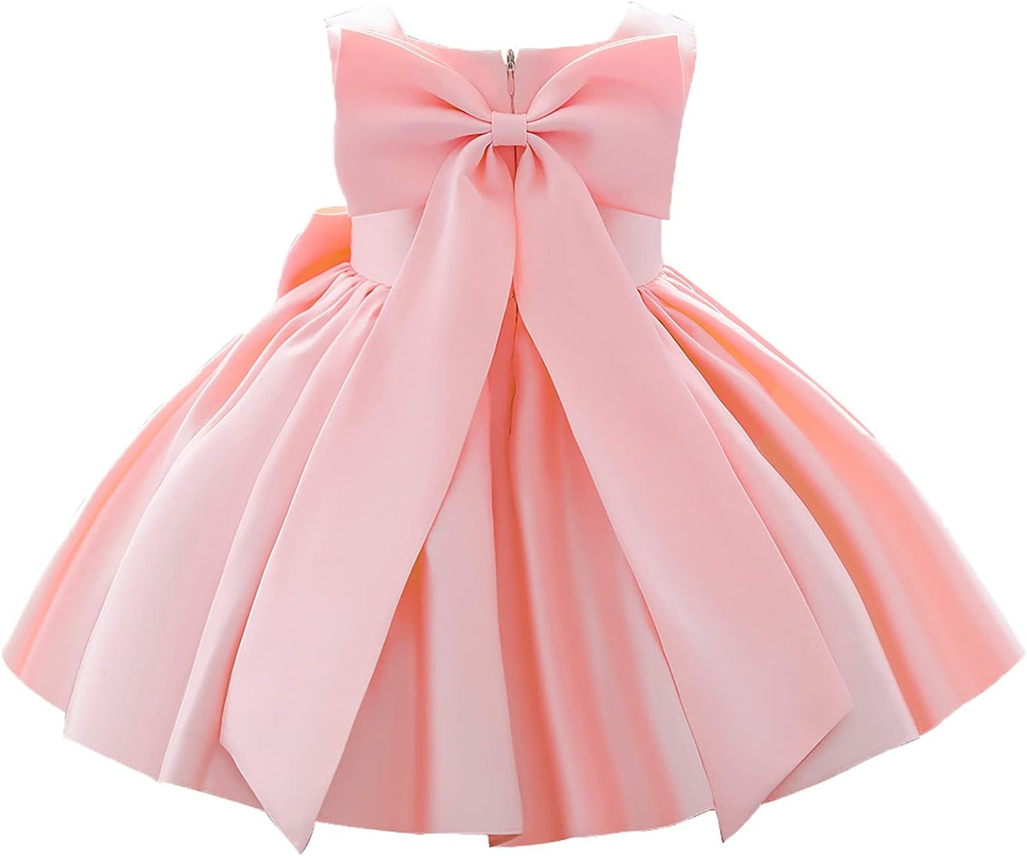 Girl Flower Dress Sleeveless Flower Princess Wedding Dress for Toddler and Baby Girl