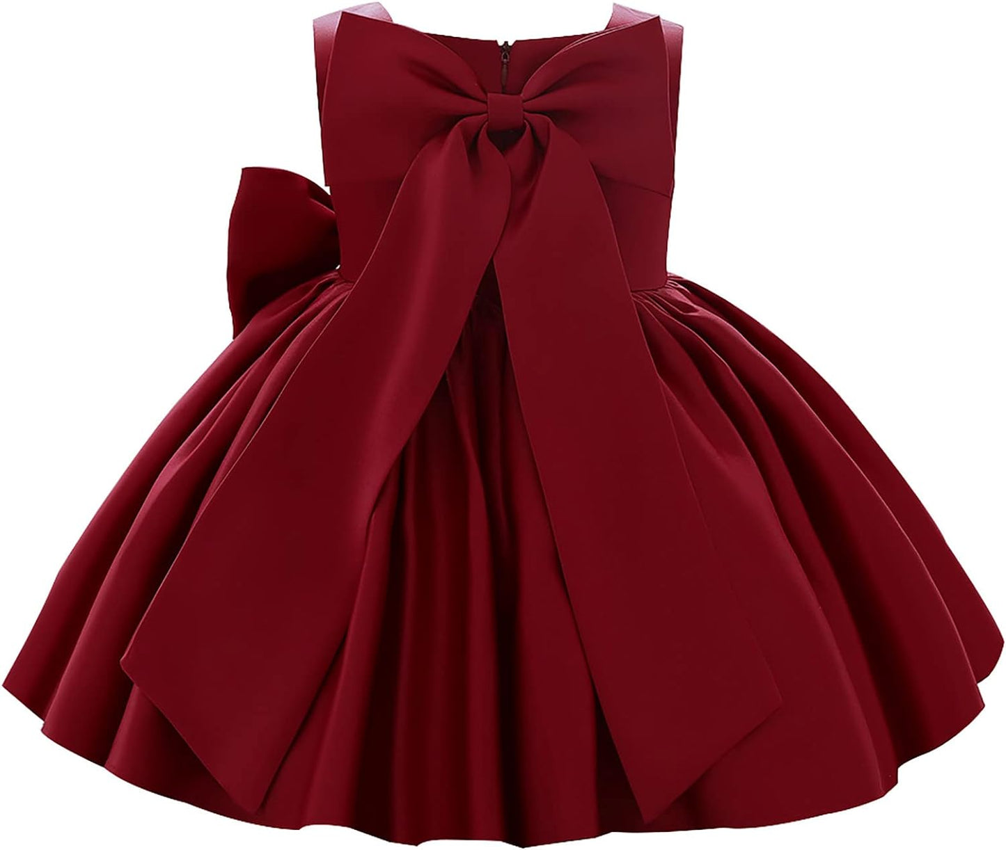 Girl Flower Dress Sleeveless Flower Princess Wedding Dress for Toddler and Baby Girl