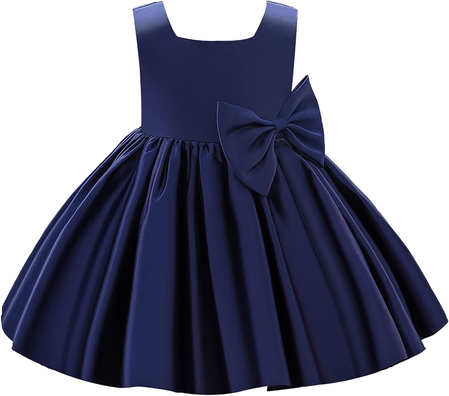 Girl Flower Dress Sleeveless Flower Princess Wedding Dress for Toddler and Baby Girl