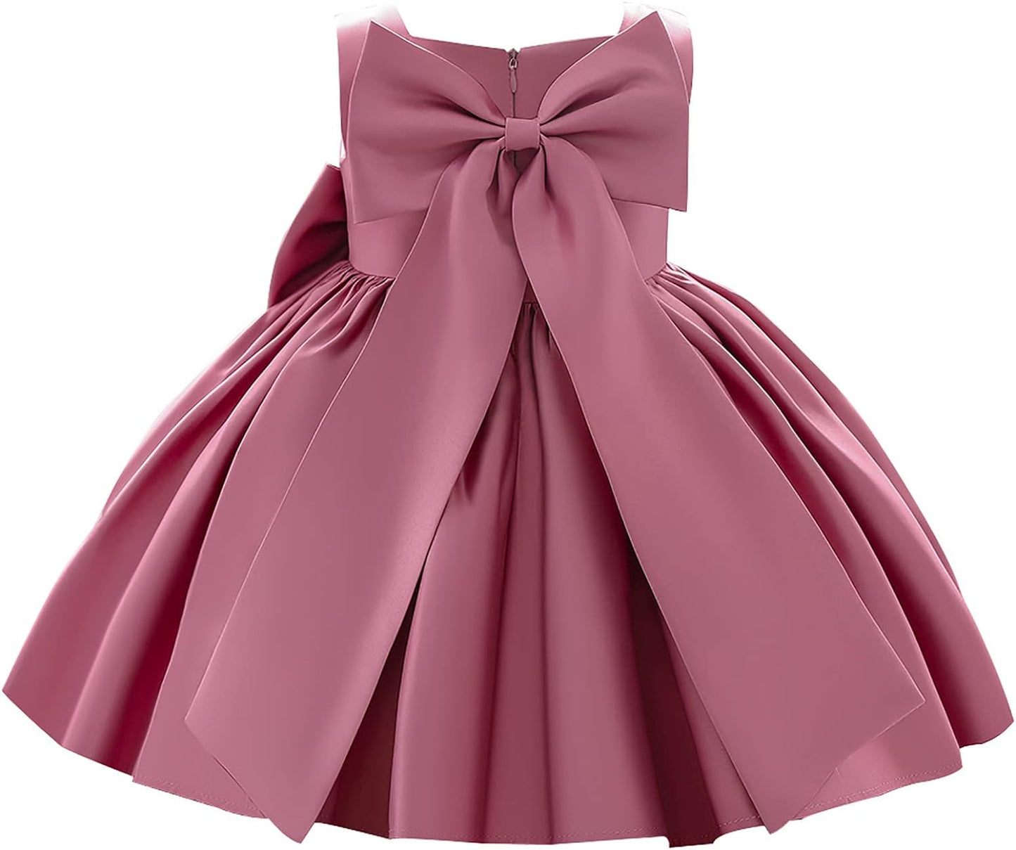 Girl Flower Dress Sleeveless Flower Princess Wedding Dress for Toddler and Baby Girl