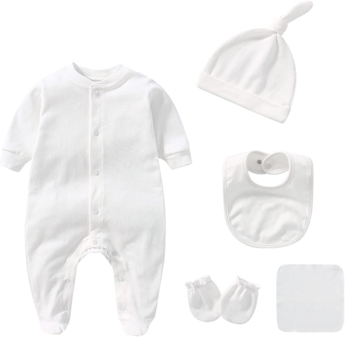 Baby Unisex Baby Cotton Layette Set Gift for Baby Boys Girls Accessories Set