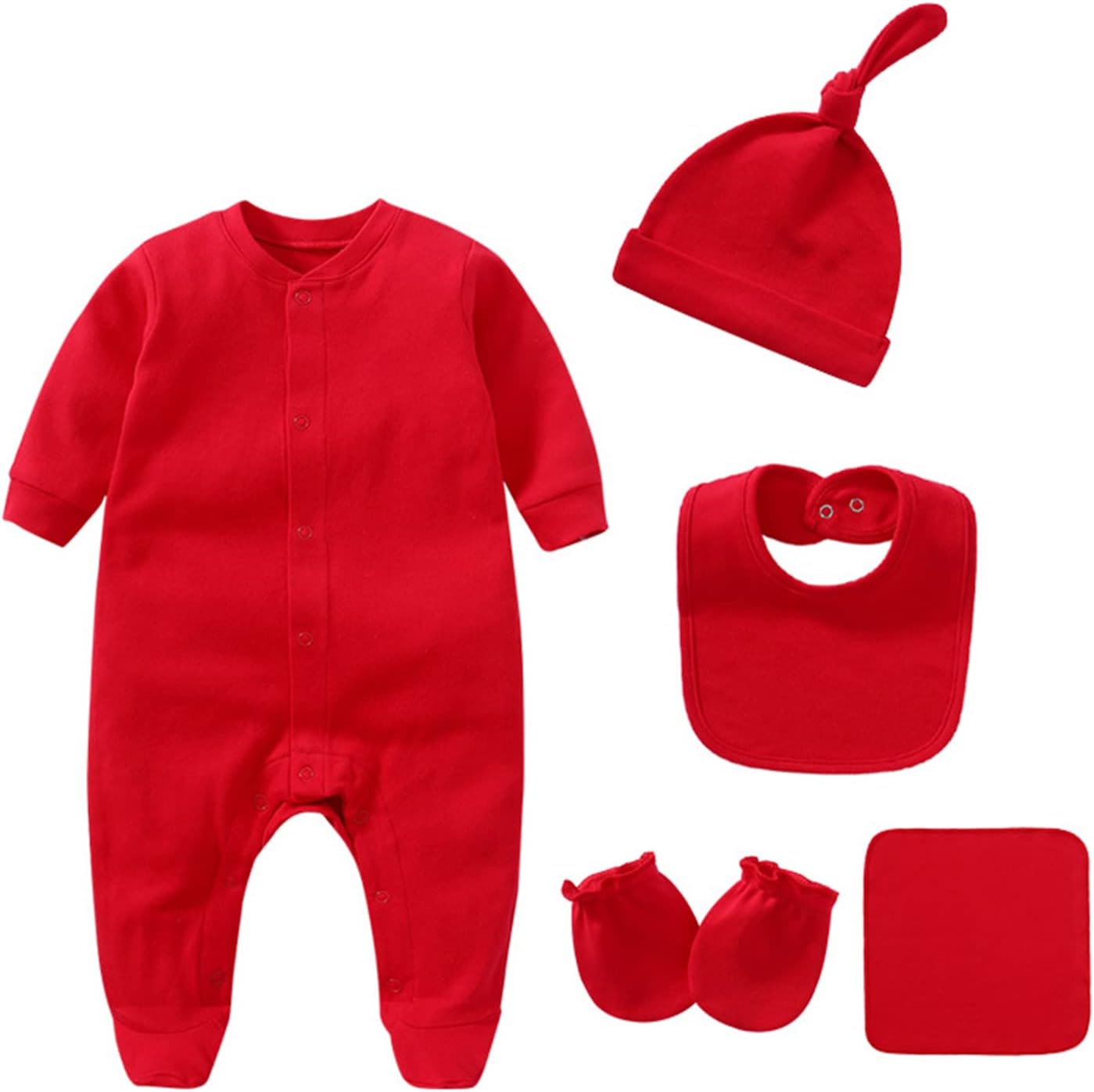 Baby Unisex Baby Cotton Layette Set Gift for Baby Boys Girls Accessories Set