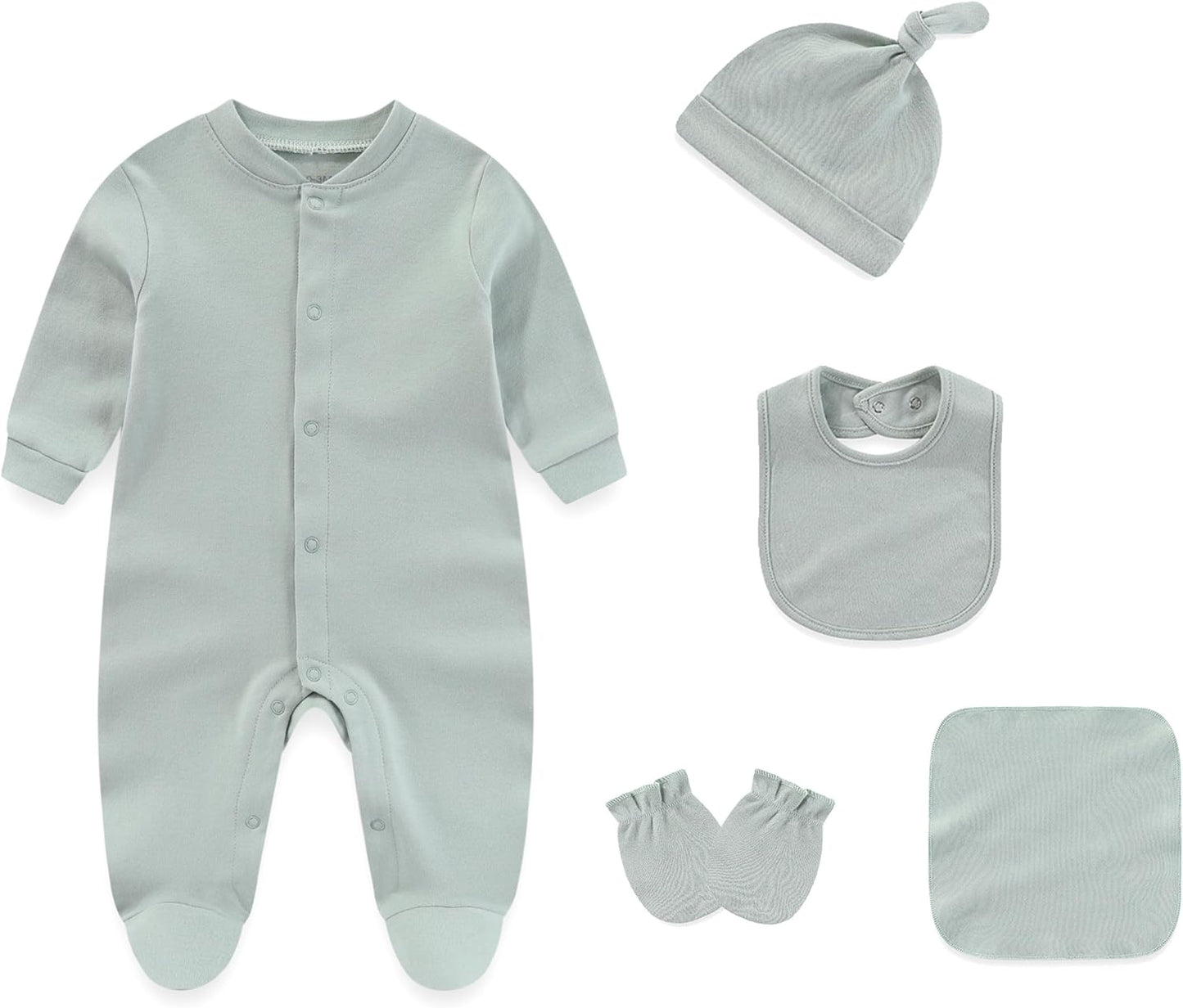 Baby Unisex Baby Cotton Layette Set Gift for Baby Boys Girls Accessories Set